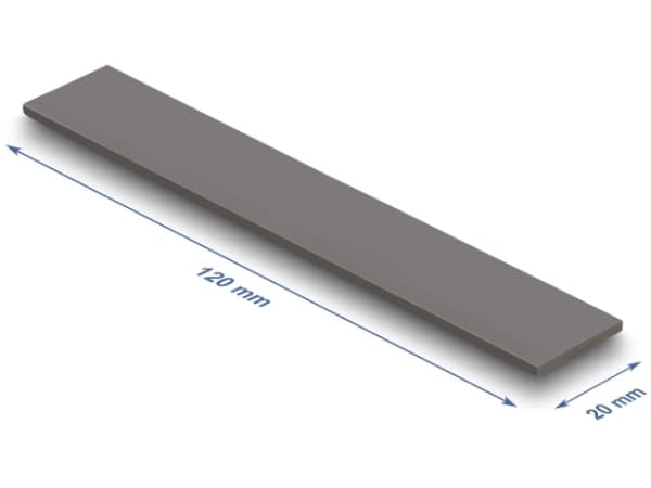 Delock Wärmeleitpad 120 x 20 x 2 mm für M.2 Module 3,2 W/mK - Low Oil Bleeding