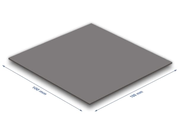DeLOCK 18472, Termisk kudde, 3,2 W/m-K, Grå, -60 - 180 ° C, 100 mm, 100 mm