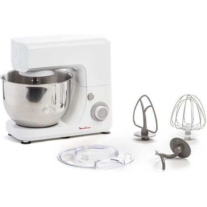 Moulinex Impastatrice Masterchef Essential matberedare 800 W 4,8 l Vit, Grå