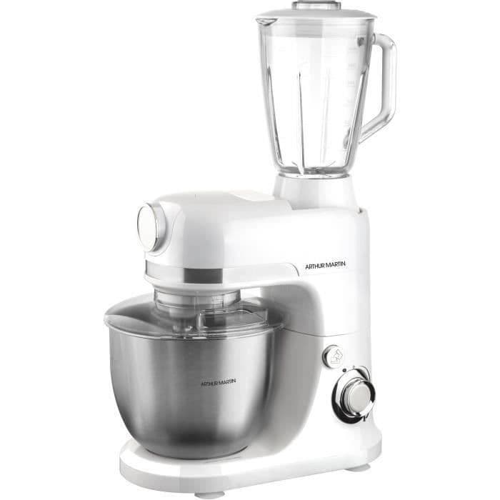 ARTHUR MARTIN Matberedare 1300 W 5 L skål + 1,5 L glasblandare
