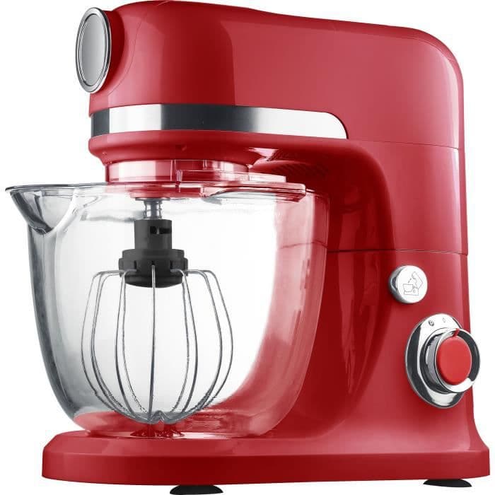 PURELECT SM31 multifunktionsblandare - Röd - 1300 W - 5 L skål - Variabel hastighet - Halkfria fötter