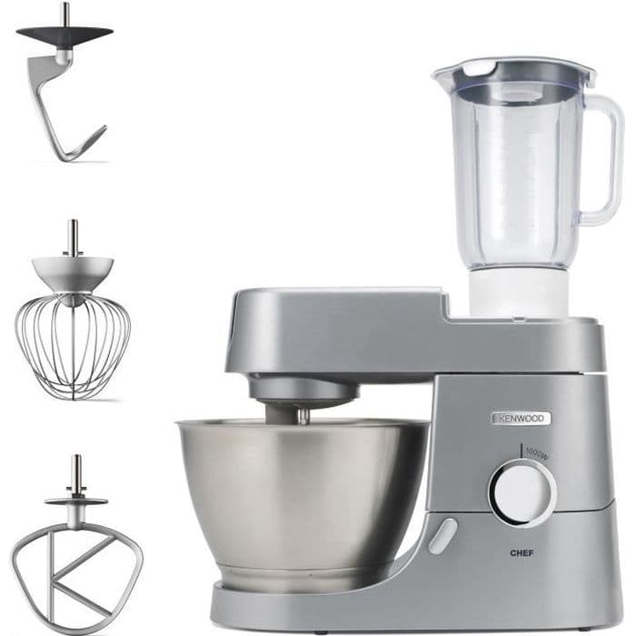 KENWOOD Chef KVC3110S Matberedare - Silvergrå - 1000 W