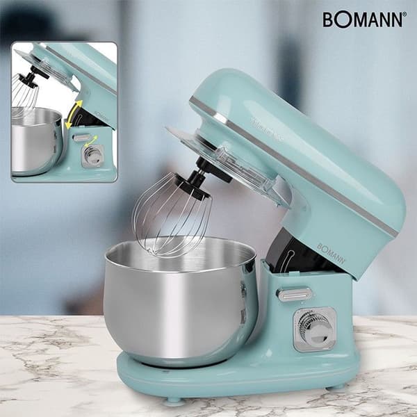 Multifunktionsblandarrobot 5L 1100W Bomann KM 6030 CB Mint/Grön