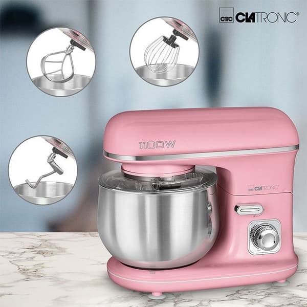 Multifunktionsblandarrobot - CLATRONIC - KM 3711 - 5L - 1100W - Rosa