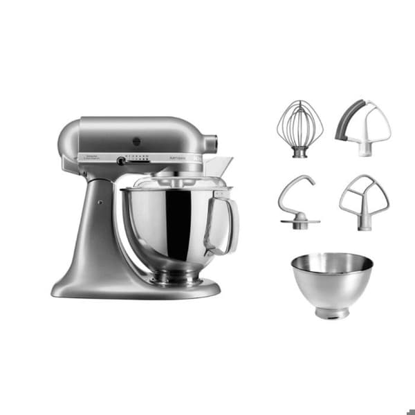 KitchenAid Artisan 5KSM175PSECU Stativblandare 300 Watt Silver Outline
