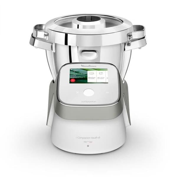 Moulinex Companion Touch XL HF938E00 matberedare - Grå - 4,5 L - 1550W - 14 funktioner - 13 hastigheter Grå, Vit