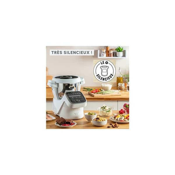 Moulinex multifunktionsmatberedare 3l 1550w vit/grå - hf80db10