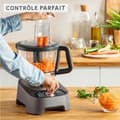 Miniatyrbild 3 av 5: MOULINEX Double Force multifunktionsrobot + 10 tillbehör, 1000 W, 2 L mixer, 31 funktioner, titanblad FP825E10