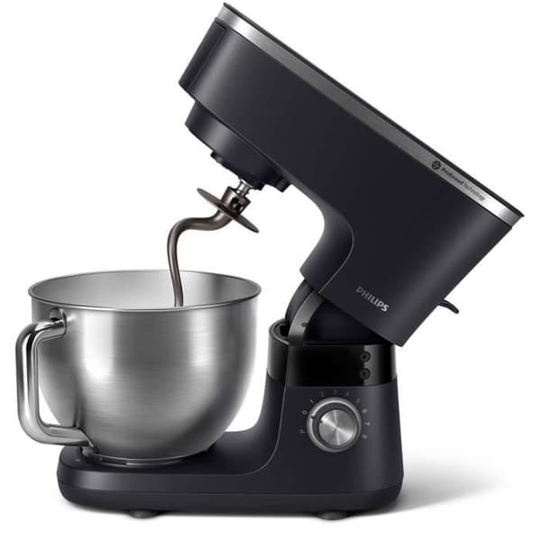 Philips 7000-serien köksmaskin, 5,5 L, degkrok, visp och visp, 1000 W, svart (HR7962/01)