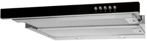 Innebygd hette WK-7 LIGHT GLASS 60 INOX Sort, AKPO