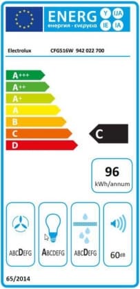 Sisäänrakennettu liesituuletin CFG516W, Electrolux