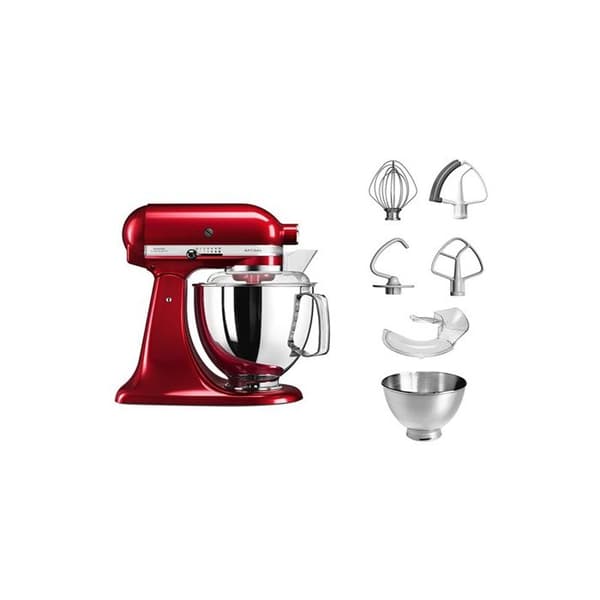 KitchenAid Artisan 5KSM175PSECA stativblandare - Röd - 4,8 L skål i rostfritt stål - 300 W