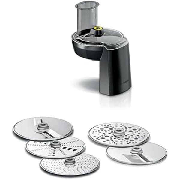 Köksaccessoarer - BOSCH - MUZS68VL - Set VeggieLove - 5 rivjärn och skivor - Kompatibel med serie 6 och 8