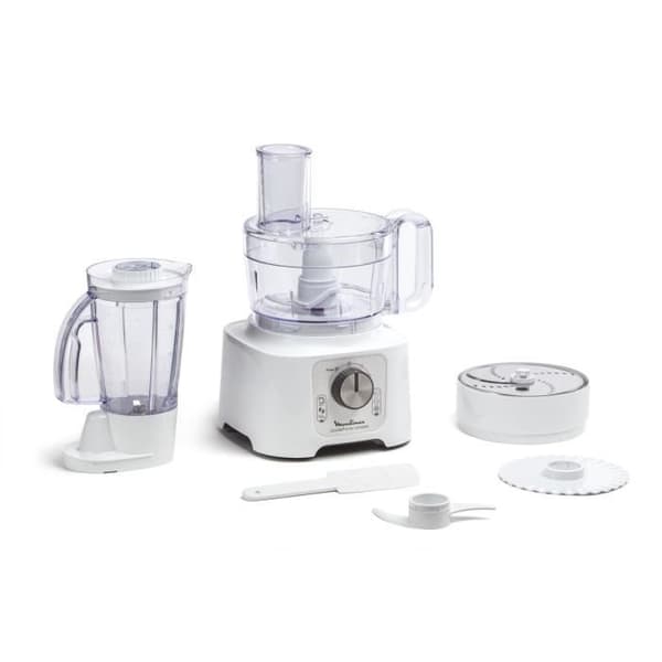 Moulinex DoubleForce Compact multifunktionsrobot - 800W - 6 hastigheter + puls - 7 tillbehör