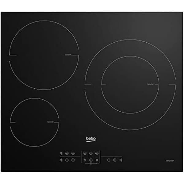 Encimera - BEKO - HIIS63206M - 3 brännare - Induktion - 28cm