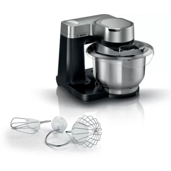 Bosch MUMS2VM00, matberedare Serie 2 - 900 W, 7 hastigheter + turbo, bakverkssats, 3,8 l stålskål