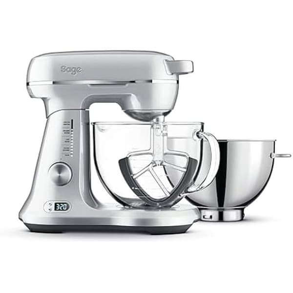 Bakverksmixer - SAGE - The Bakery Boss - 1200W - 12 hastigheter - Borstad aluminium