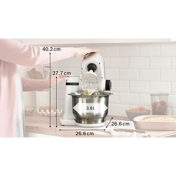 Robotpatisser - BOSCH - MUMS2EW00E Serie 2 - 700 W - 4 hastigheter - Vit