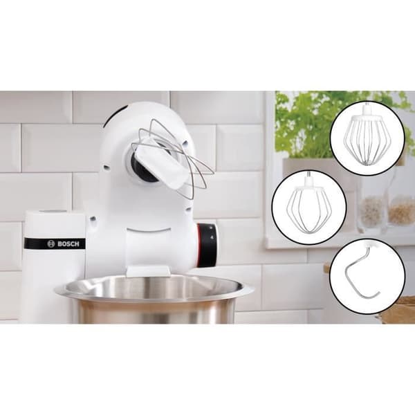 Robotpatisser - BOSCH - MUMS2EW00E Serie 2 - 700 W - 4 hastigheter - Vit