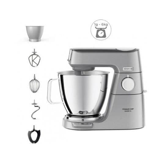 Bakverksrobot - KENWOOD - KVL85.004SI - XL multifunktion - 2 skålar i rostfritt stål - 7 L kapacitet