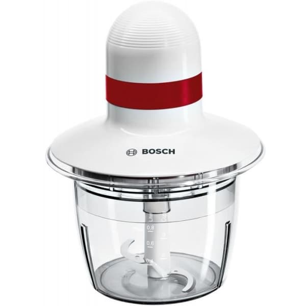 Bosch Universalhackare 400 W, 0,8 l, 0 decibel, plast, vit/röd - MMRP1000