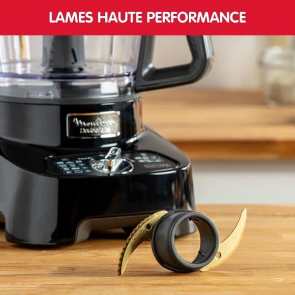 Moulinex DoubleForce 1000 W multifunktionsrobot med blender, 8 tillbehör FP821811