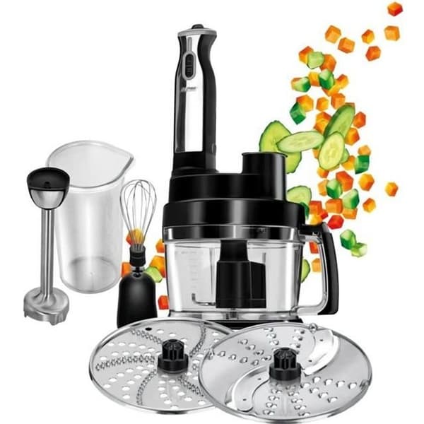 MPM MRK-17 Multifunktionell matberedare, knådare, mixer, frukt och grönsaker, potatisskärare, kvarn, 800W