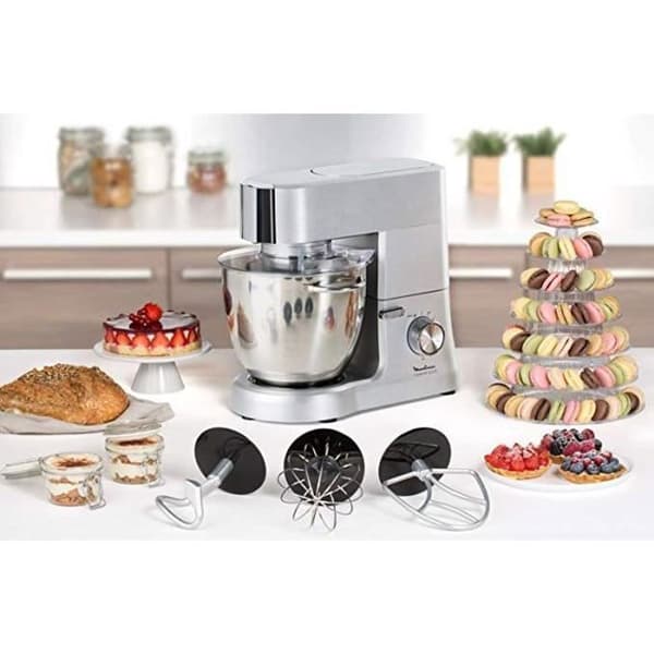 MOULINEX QA810D01 Masterchef Grande bakverksrobot - 6,7L skål i rostfritt stål - 10 hastigheter + Pulse - Konditorivaror