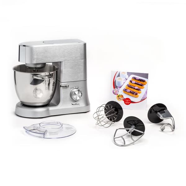 MOULINEX QA810D01 Masterchef Grande bakverksrobot - 6,7L skål i rostfritt stål - 10 hastigheter + Pulse - Konditorivaror