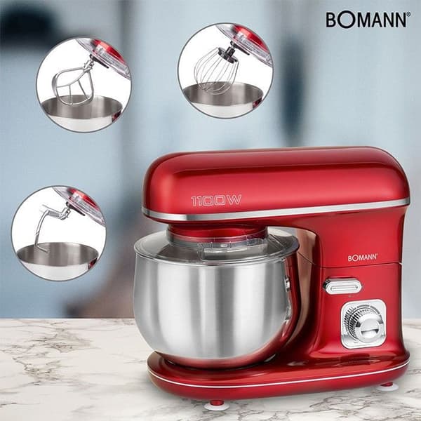 Bomann KM 6010 CB Multifunktionsblandarrobot 5L 1100W Röd