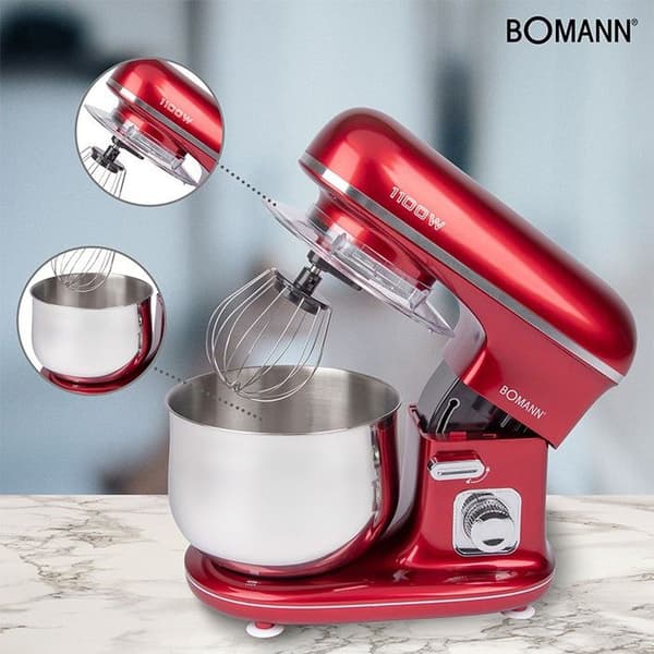Bomann KM 6010 CB Multifunktionsblandarrobot 5L 1100W Röd