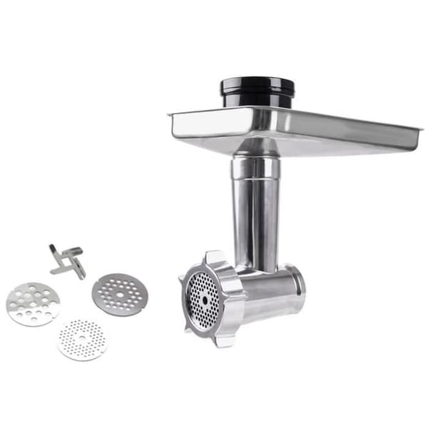 KUBO 1400W - 6L, 7 tillbehör, 6L skål i rostfritt stål, Köttkvarn, Mixer med 1,5L glasburk - KBKM4570