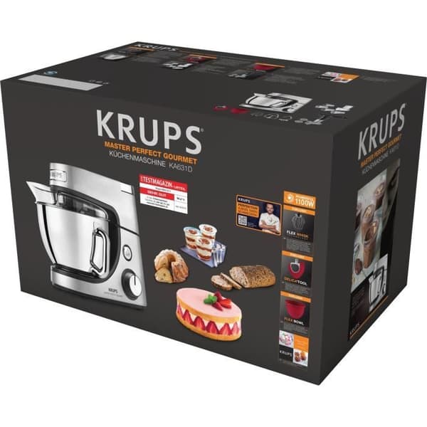 Köksrobot - KRUPS - KA 631D - 1100 W - 4,6 l - Pulsfunktion