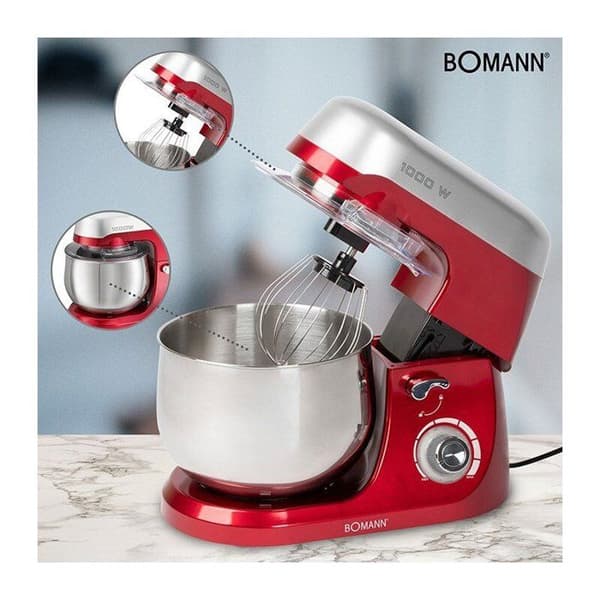 Bomann KM 6009 CB Multifunktionsblandarrobot 5L 1000W Röd