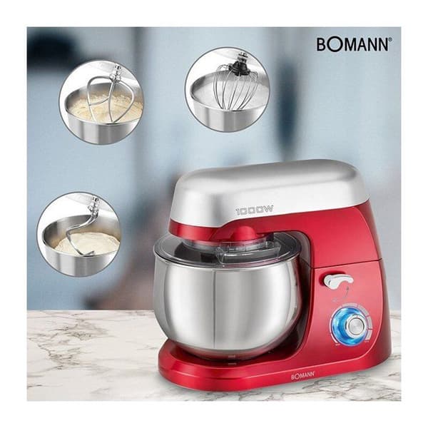 Bomann KM 6009 CB Multifunktionsblandarrobot 5L 1000W Röd