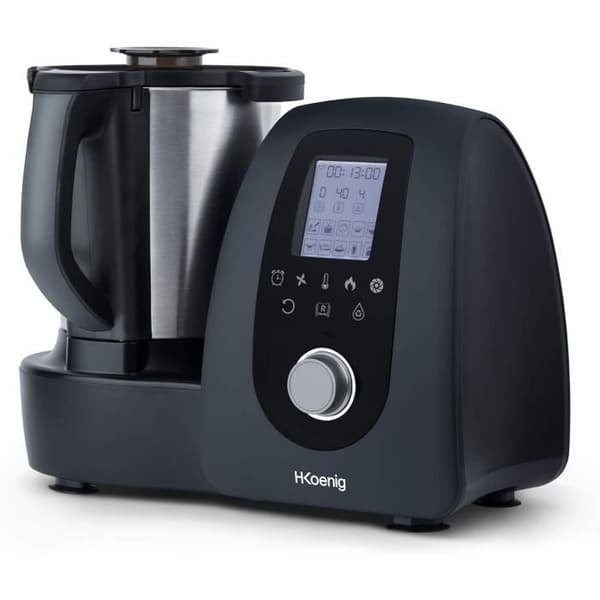 H.Koenig Professional Intelligent 2L HK8 Multifunktionsspisrobot 1000W, 30+ matlagningsfunktioner, 10-hastighetsturbo