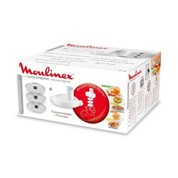 MOULINEX Grönsaksskärning, 3 vändbara skivor, för Companion XF383110 matberedare