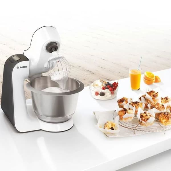 Robotköksmaskin - BOSCH - MUM50123 - 800W - 4 hastigheter + pulsfunktion - Stålskål 3,9L