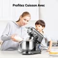 Miniatyrbild 4 av 4: INN Robot patissier 1000W 5L med 6 hastigheter och 3 utbytbara huvuden, degmaskin elektrisk mixer med stativ elvisp