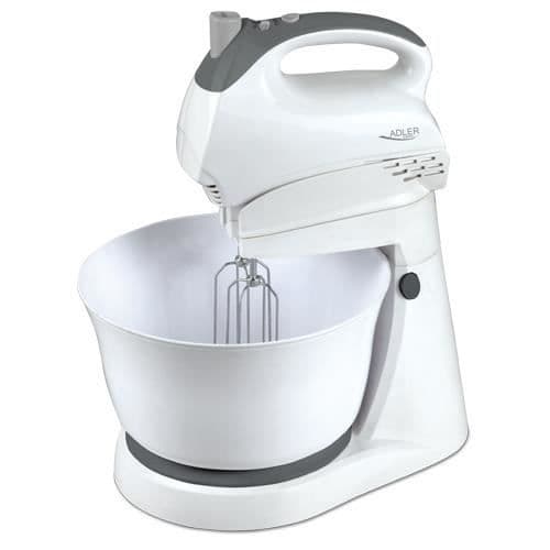 Adler AD 4202, matberedare, vit, mixning, plast, 300 W, 1,85 kg