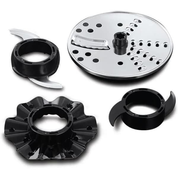 Multifunktionsrobot - RUSSELL HOBBS - Mattsvart 24732-56 - 600 W - 2,5 L skål - Rostfria blad - Vändbar skiva - Mattsvart