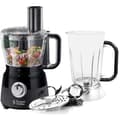 Miniatyrbild 1 av 4: Multifunktionsrobot - RUSSELL HOBBS - Mattsvart 24732-56 - 600 W - 2,5 L skål - Rostfria blad - Vändbar skiva - Mattsvart