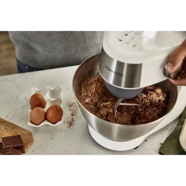 Robotpatissier multifunktion KENWOOD Prospero KHC291A.H0WH - Mixer, Multifunktionsskål, 3 skivor, Citruspresse, Rostfri skål