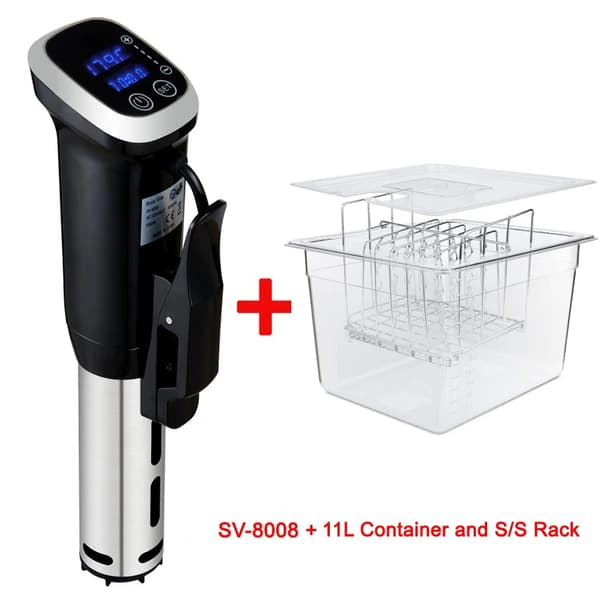 Sous Vide Cooker, 1200W Effekt, Præcis Temperaturkontrol,SVNcontainerNrack, EU