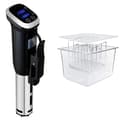 Miniatyrbillede 1 af 2: Sous Vide Cooker, 1200W Effekt, Præcis Temperaturkontrol,SVNcontainerNrack, EU
