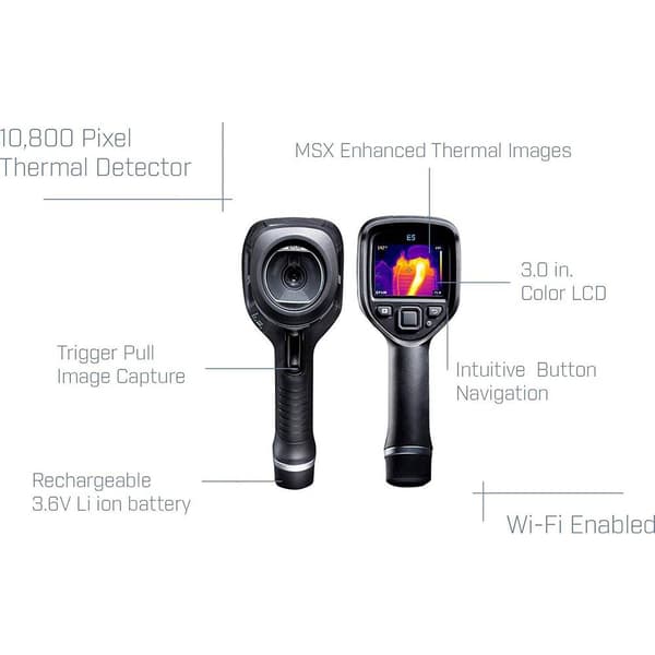 FLIR E5xt Värmekamera -20 till 400 °C 160 x 120 Pixel 9 Hz MSX®, WiFi