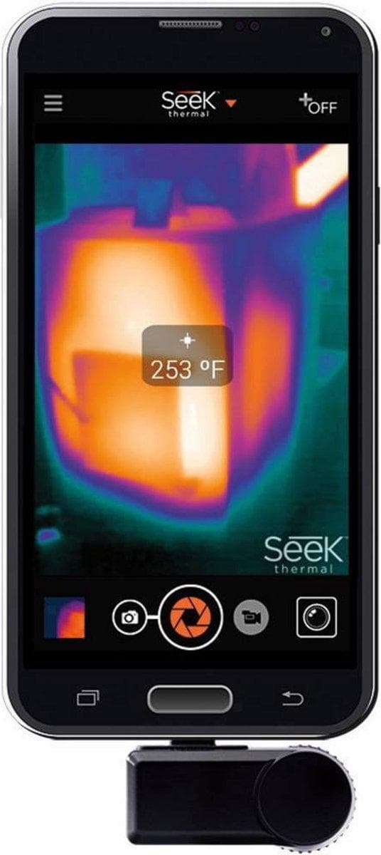 Seek Thermal Compact XR Thermal Imager -40 till +330 °C 206 x 156 Pixel USB-C-anslutning för Android-enheter