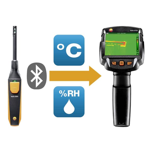 testo 872s Baudiagnose-Set Värmekamera -30 till +650 °C 240 x 180 Pixel 9 Hz