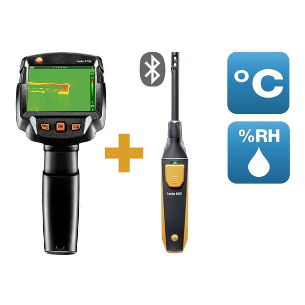 testo 872s Baudiagnose-Set Värmekamera -30 till +650 °C 240 x 180 Pixel 9 Hz