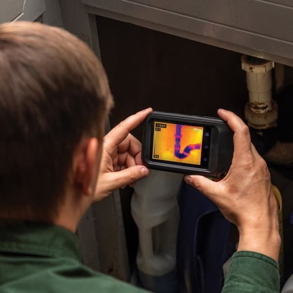 FLIR C3-X värmekamera Svart 1800 mAh Vanadium Oxide Okylda Focal Plane Arrays Inbyggd skärm 128 x 96 pixlar LCD 640 x 480 pixlar